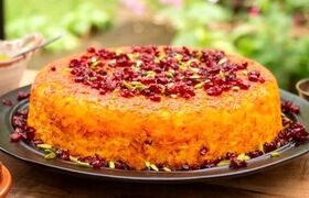ته چین مرغ و بادمجان در پلوپز؛ خوشمزه و مجلسی