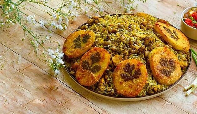 جنوبی ها این پلوی خوش عطر را با لوبیا چشم بلبلی می پزند