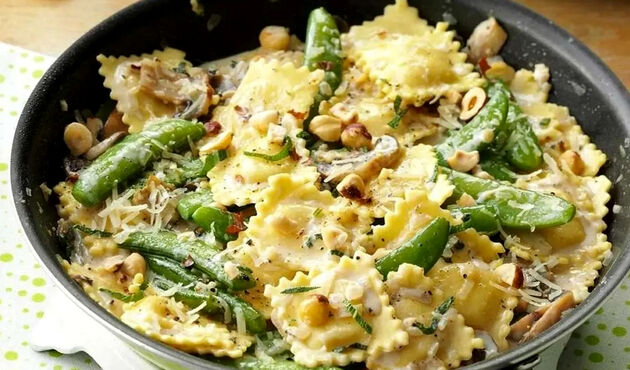 طرز تهیه راویولی نخود فرنگی؛ غذای ایتالیایی برای سفره‌های خاص