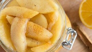 طرز تهیه کمپوت سیب خانگی بدون مزه آهنی قوطی‌های شرکتی