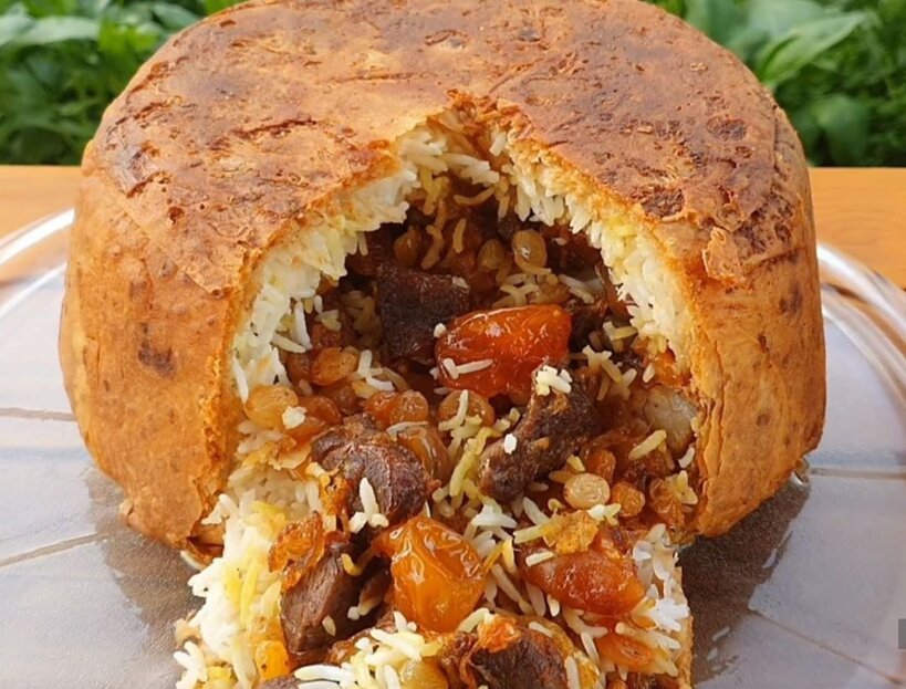طرز تهیه شاه پلو آذربایجان؛ ترکیب لذیذ گوشت و خشکبار