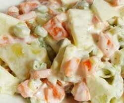 طرز تهیه سالاد روسی