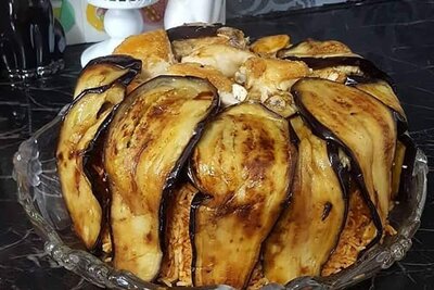 طرز تهیه مقلوبه مرغ و بادمجان