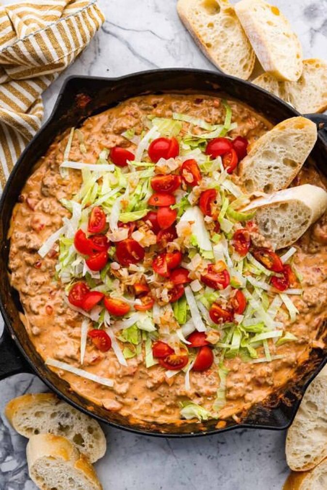 طرز تهیه دیپ چیزبرگر، پیش غذایی لذیذ