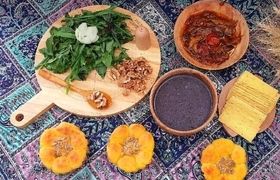 قروت بیرجندی؛ تجربه مزه کردن اولین غذای بنفش