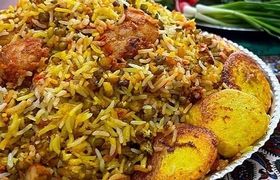 ماش پلو با ته‌دیگ پیاز، خوشمزه‌ترین دستور پخت ماش پلو