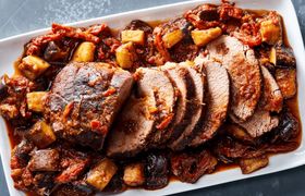 طرز تهیه خوراک گوشت و بادمجان به روش سنتی