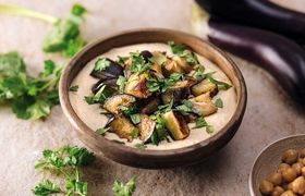 طرز تهیه حمص بادمجان به روش لبنانی