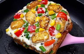 (ویدیو) طرز تهیه پیتزا تابه‌ای، ساده، سریع و خوشمزه!