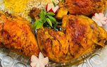 دستور پخت چلو مرغ زعفرانی بدون رب گوجه