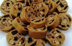 طرز تهیه رول بیسکویت و کارامل