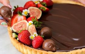 طرز تهیه تارت شکلاتی