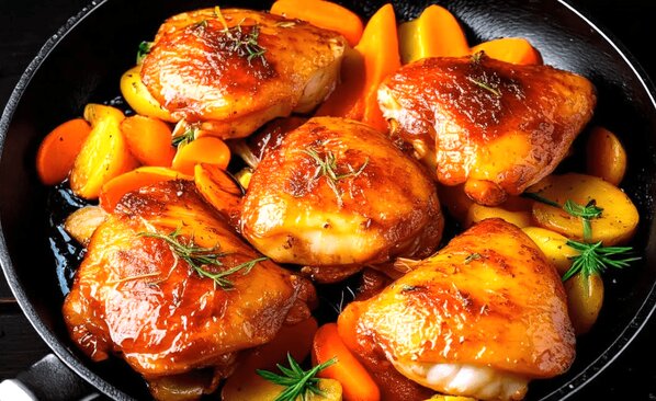 (ویدیو) طرز تهیه یک غذای اسپانیایی با 6 عدد «ران مرغ»