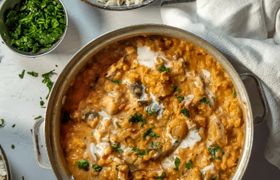طرز تهیه خوراک عدس و بادمجان