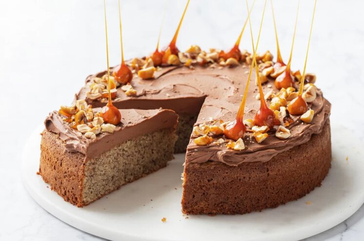 طرز تهیه کیک قهوه و فندق مرحله به مرحله