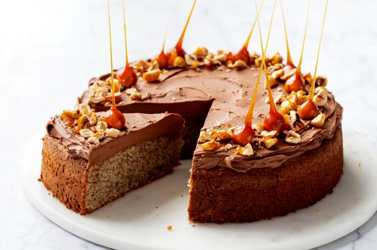 طرز تهیه کیک قهوه و فندق مرحله به مرحله