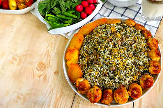 طرز تهیه پلو شوشتری با گوشت چرخ کرده