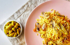 طرز تهیه قارچ پلو با انواع گوشت