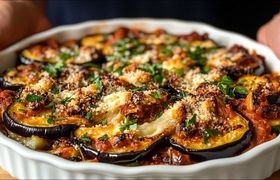 (ویدیو) طرز تهیه یک غذای ایتالیایی با بادمجان و سوسیس