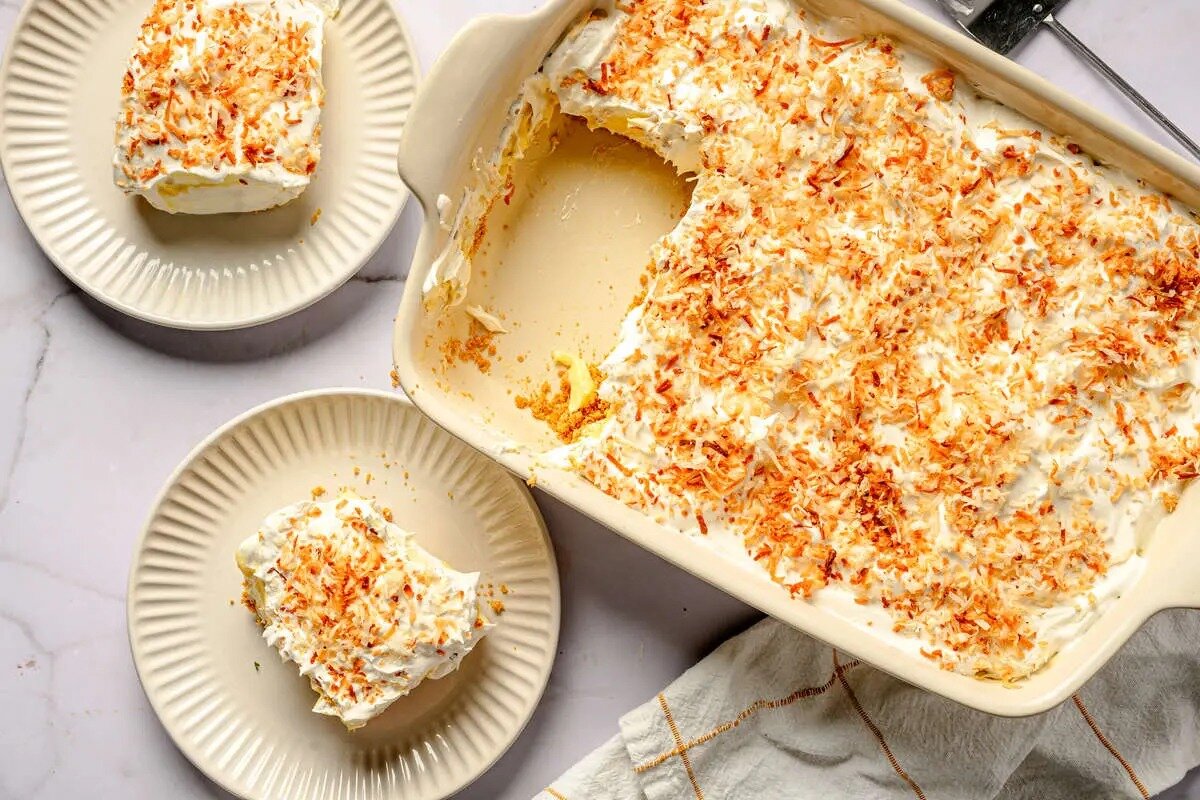 طرز تهیه دسر برفی نارگیلی، ویژه شب چله