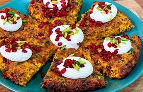 کوکو هویج زعفرانی ؛ پیش غذایی فوری سبک و خوش طعم