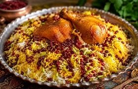 راز زرشک‌پلو با مرغ دمی که سرآشپزهای هیئت در محرم می پزند + دستور پخت دقیق برای ۵۰ نفر