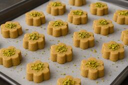 شیرینی نخودچی خانگی بدون ترک و ریزش با بافتی نرم و خوشمزه