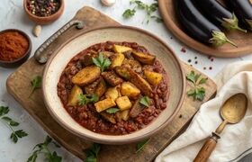 واویشکا بادمجان با گوشت چرخ‌کرده + روش تهیه