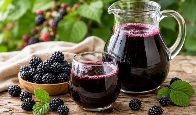 شربت توت سیاه را به راحتی در منزل تهیه کنید