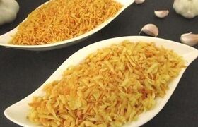 سیر داغ خشک و ترد مجلسی بدون روغن + طرز تهیه