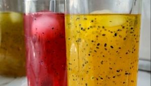 طرز تهیه شربت ژله‌ای با تخمه شربتی؛ مجلسی و ساده 