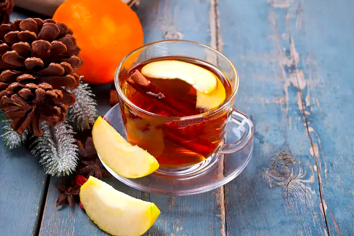 روش تهیه دمنوش سیب و دارچین برای سرماخوردگی | خواص دمنوش سیب و دارچین چیست ؟