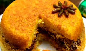 طرز تهیه لوبیا پلو با ته چین ؛ غذای خوشمزه پاییزی با عطر دارچین و زعفران
