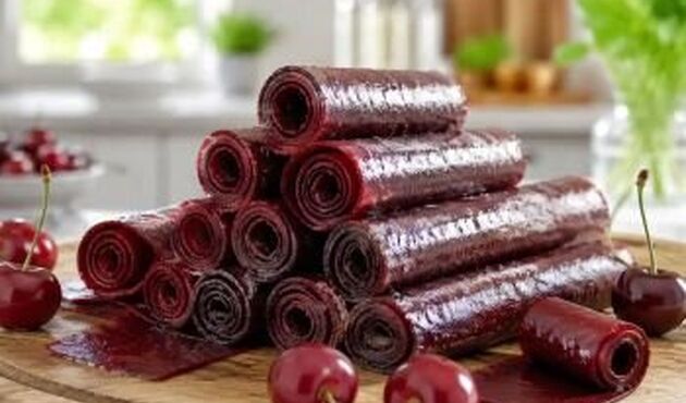 طرز تهیه لواشک گیلاس خانگی