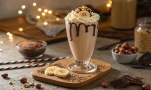 ترکیب رؤیایی نوتلا و بستنی برای یک میلک‌شیک خوشمزه و لطیف