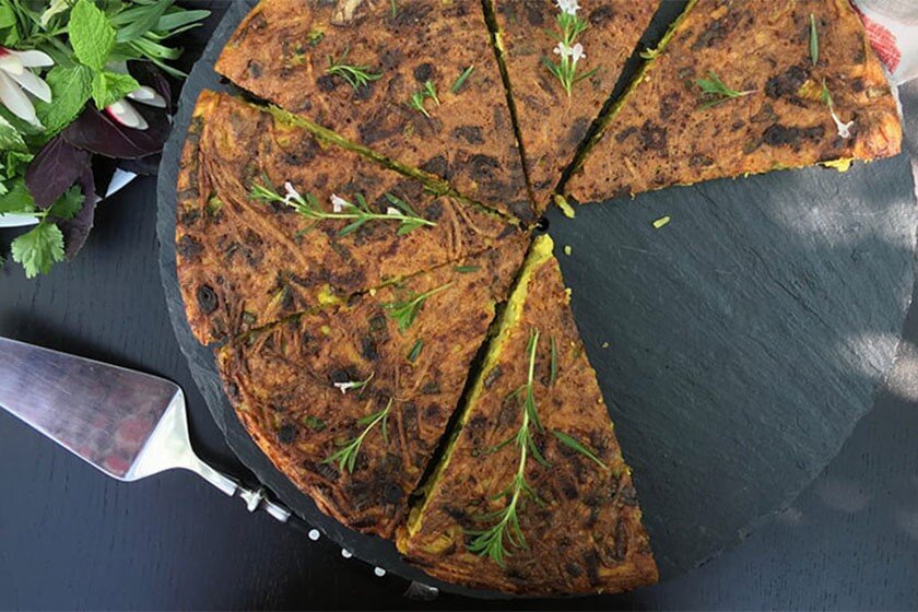 طرز تهیه کوکو بادمجان برای شام و ناهار