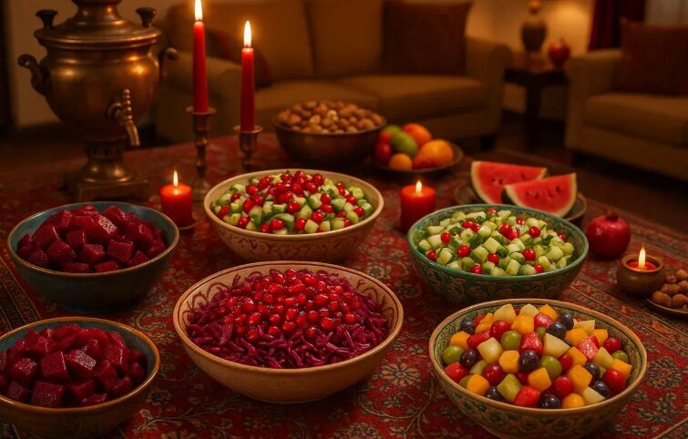 ۵ سالاد شیک و مجلسی برای شب یلدا