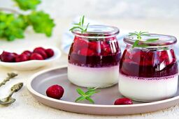 دستور تهیه پودینگ خوشمزه با سس آلبالو