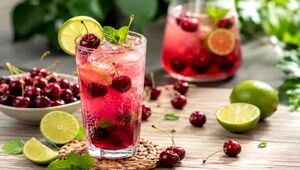 لایم چری آلبالو؛ طعم خنک تابستان به سبک کافی‌شاپی