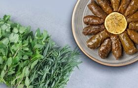 داخل دلمه چه سبزی و چقدر بریزیم؟ | ترکیب و نسبت سبزی دلمه برگ مو