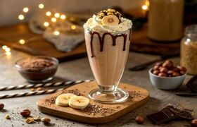 ترکیب رؤیایی نوتلا و بستنی برای یک میلک‌شیک خوشمزه و لطیف