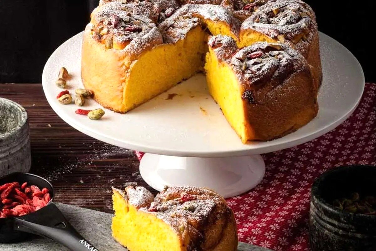 طرز تهیه کیک ایرانی با عطر بهارنارنج