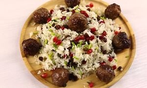 با کوفته ریزه و انار، پلو درست کنید + فوت و فن
