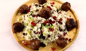 با کوفته ریزه و انار، پلو درست کنید + فوت و فن
