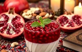 پاناکوتای انار؛ دسر مخملی یلدایی برای سفره های مهمونی پاییزی